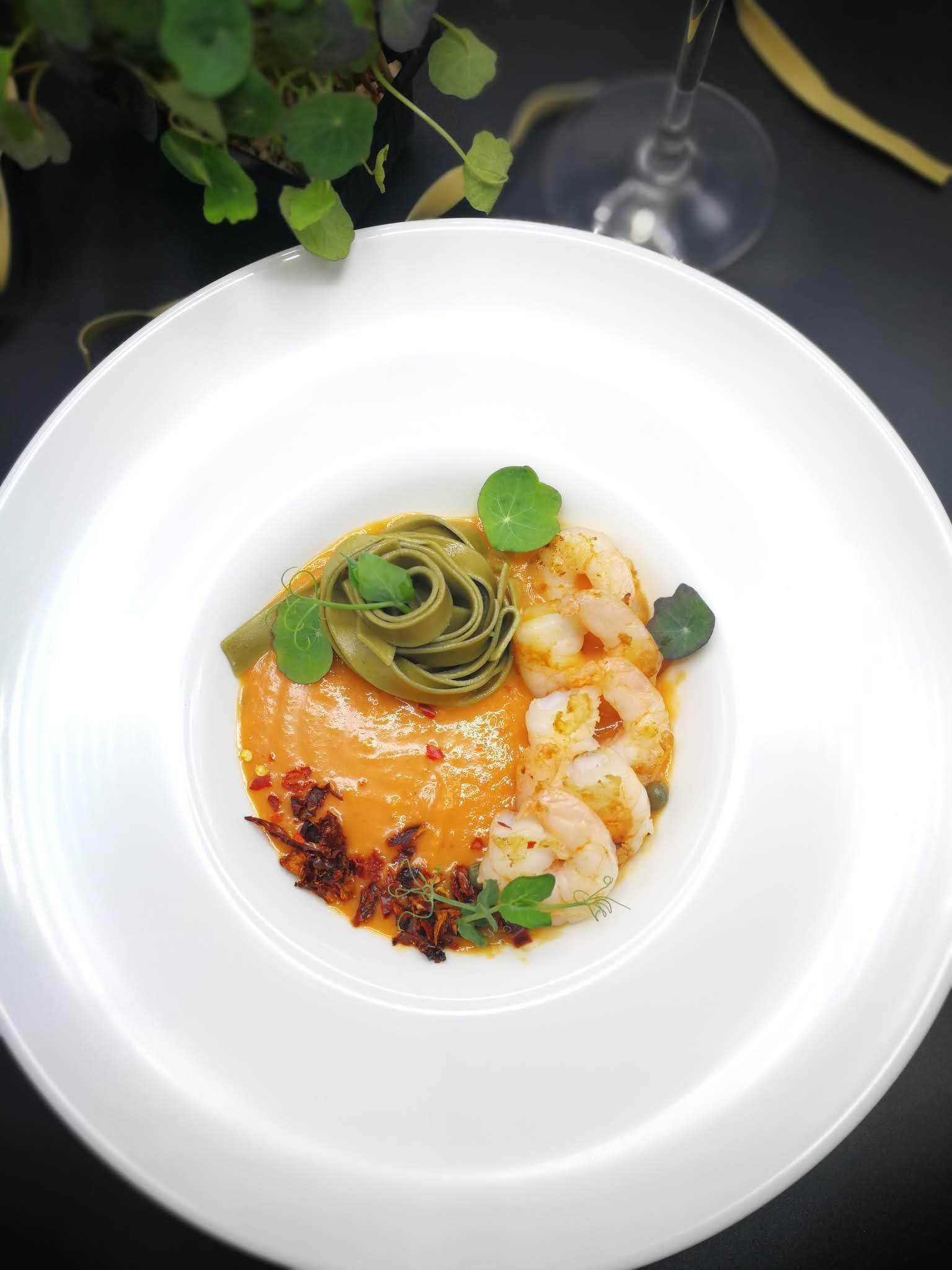 Fotografie din rețeta Crema de linte roșie și creveti