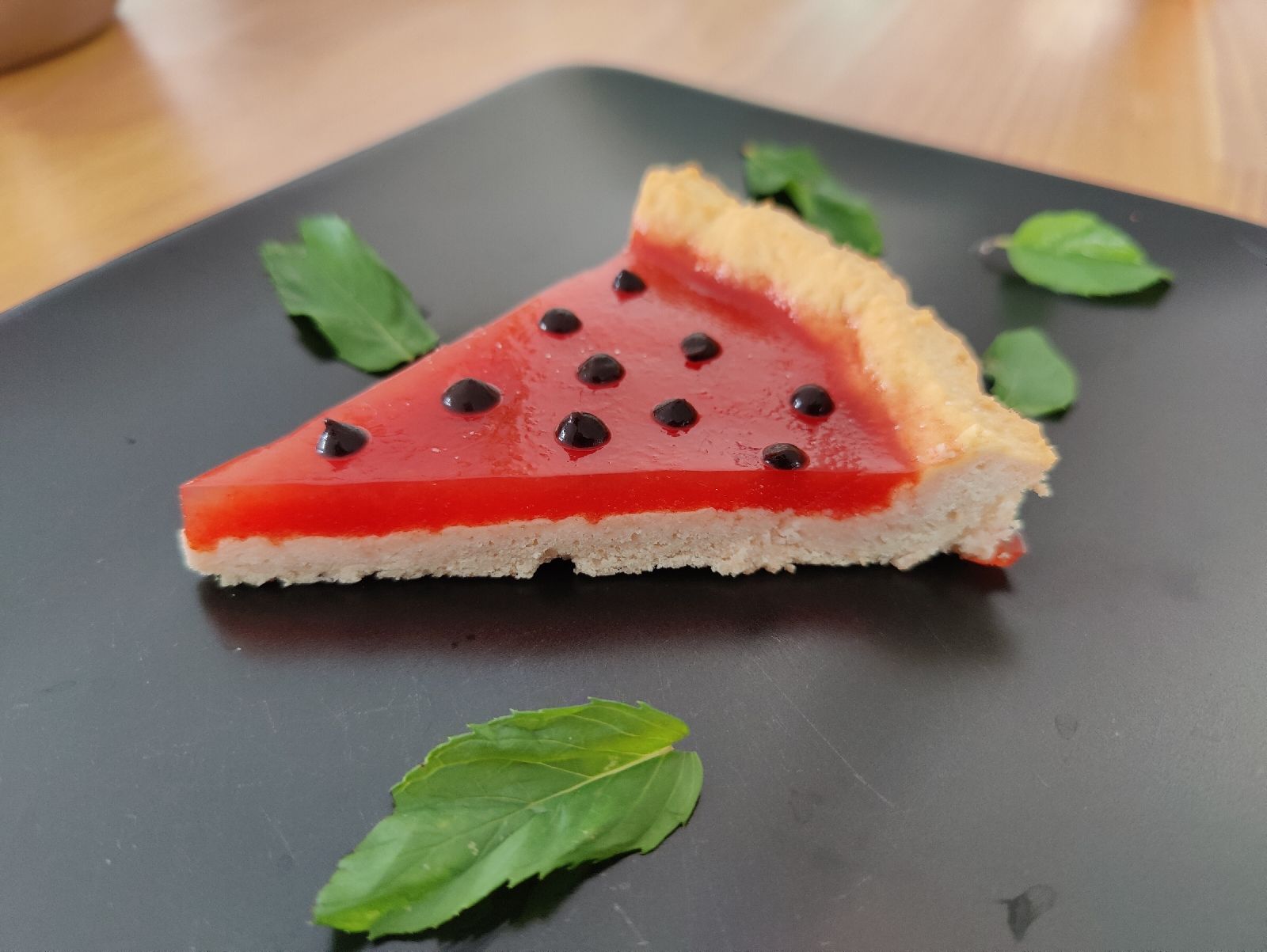 Fotografie din rețeta Tarta cu jeleu de pepene rosu