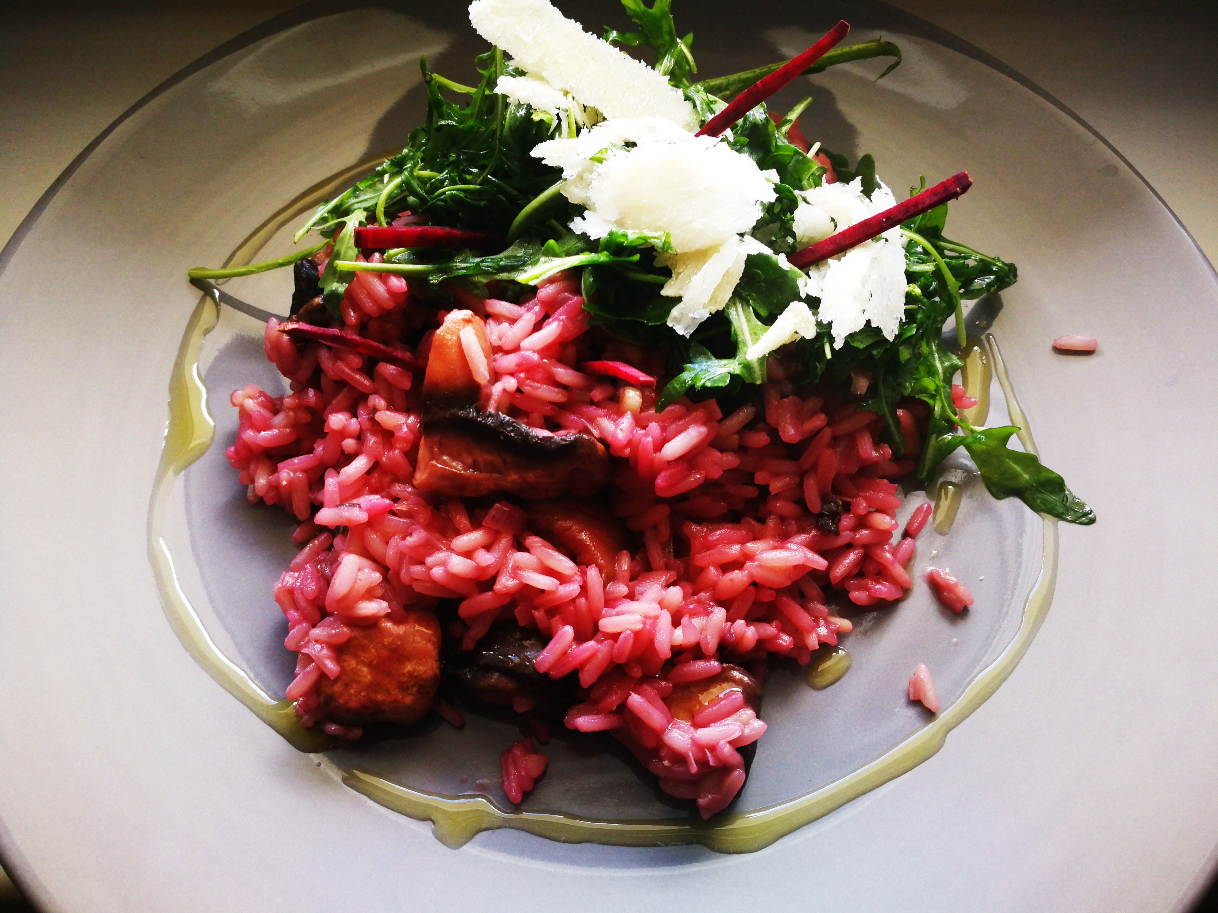 Photo from the recipe Beetroot and Mushroom Risotto