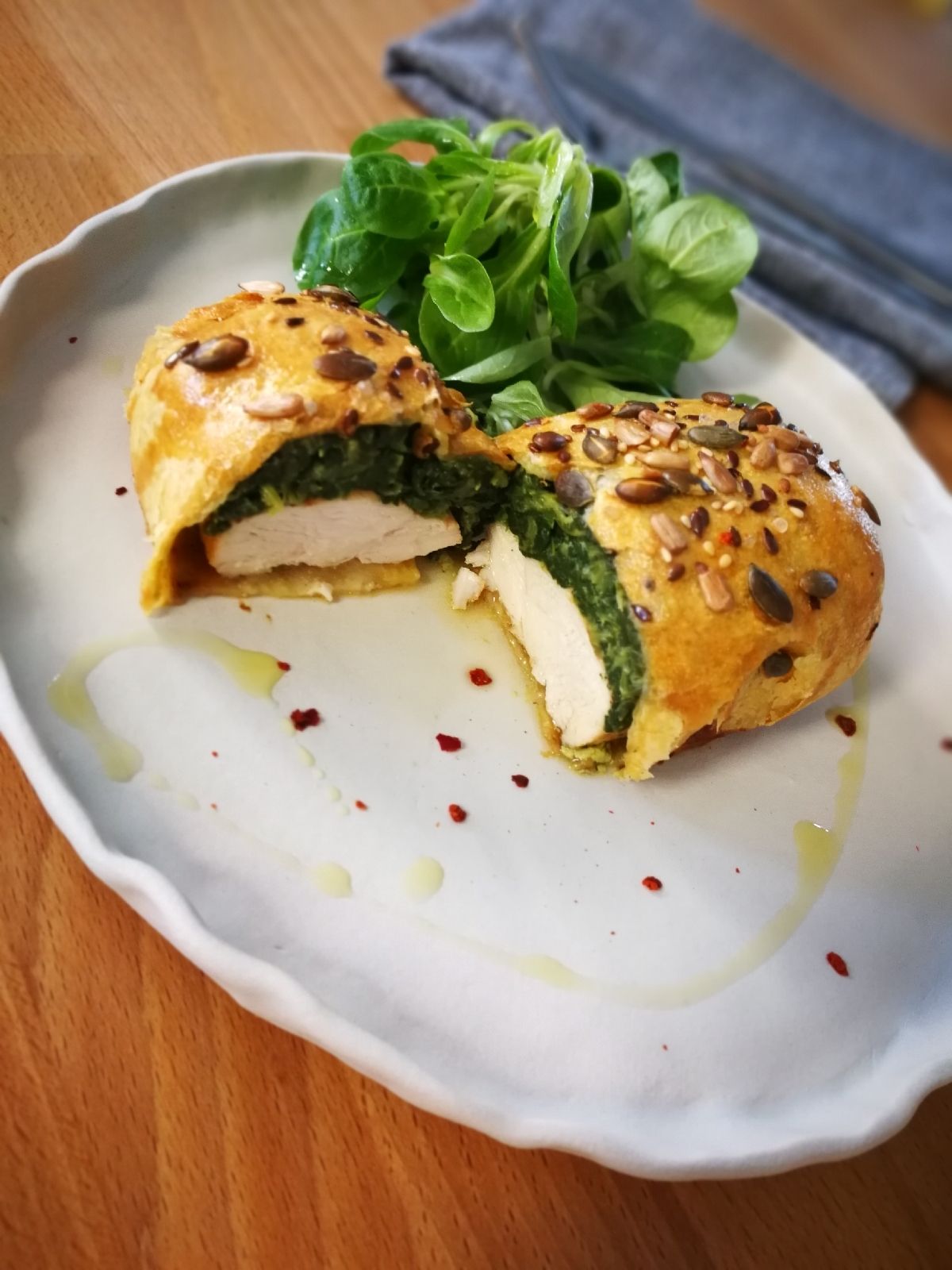 Photo from the recipe Chicken Wellington with Spinach