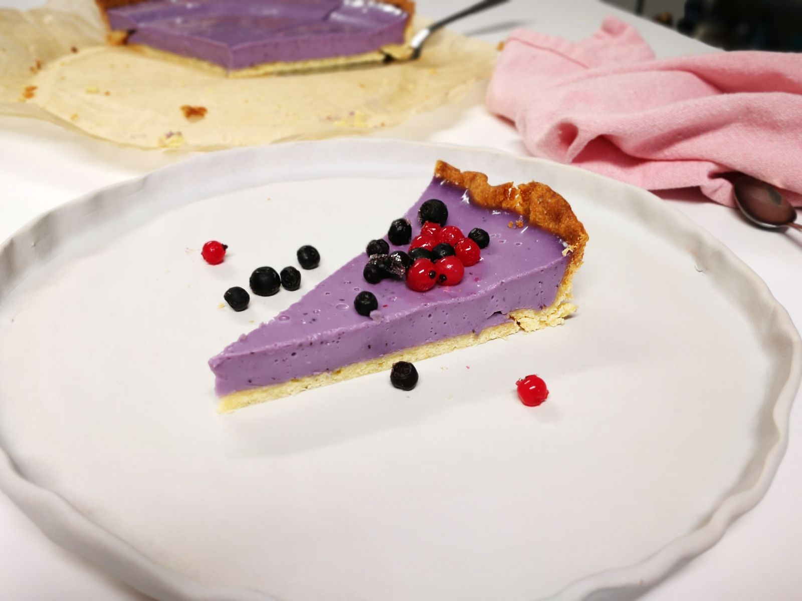 Fotografie din rețeta Tarta crocanta cu afine sănătoase 💜