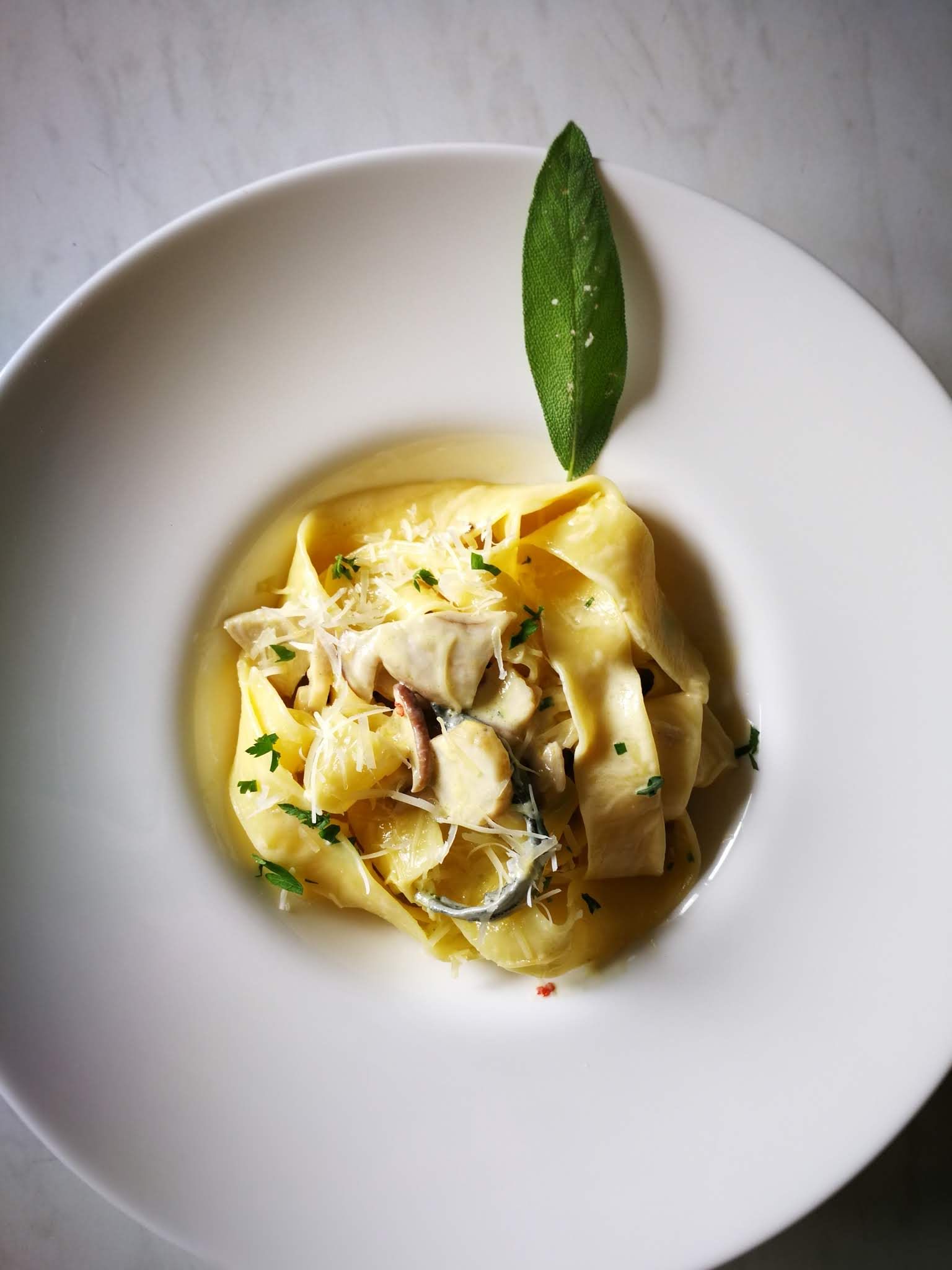 Fotografie din rețeta Paste Pappardelle cu hribi