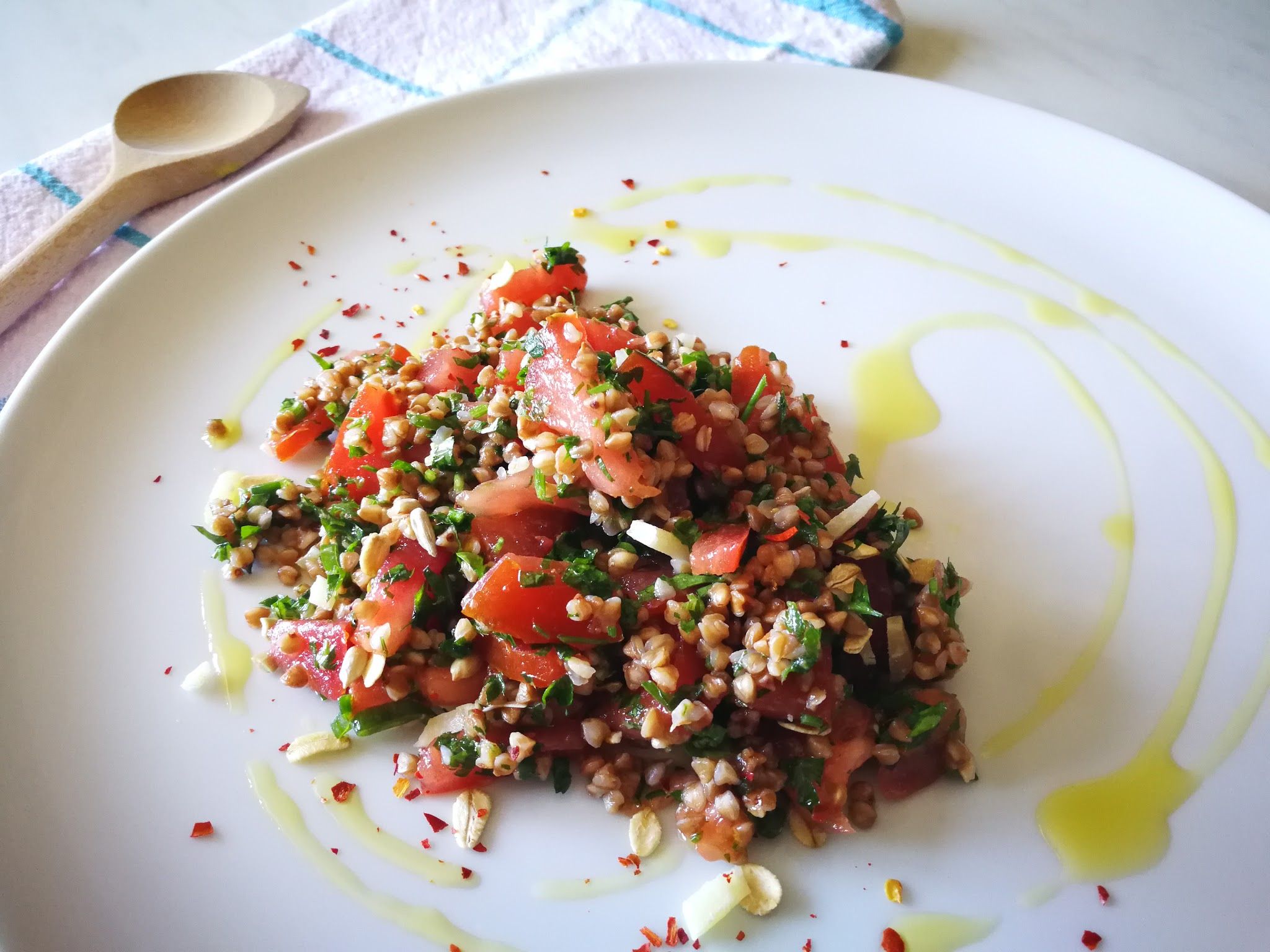 Fotografie din rețeta Salată tabouleh cu hrișcă si parmezan