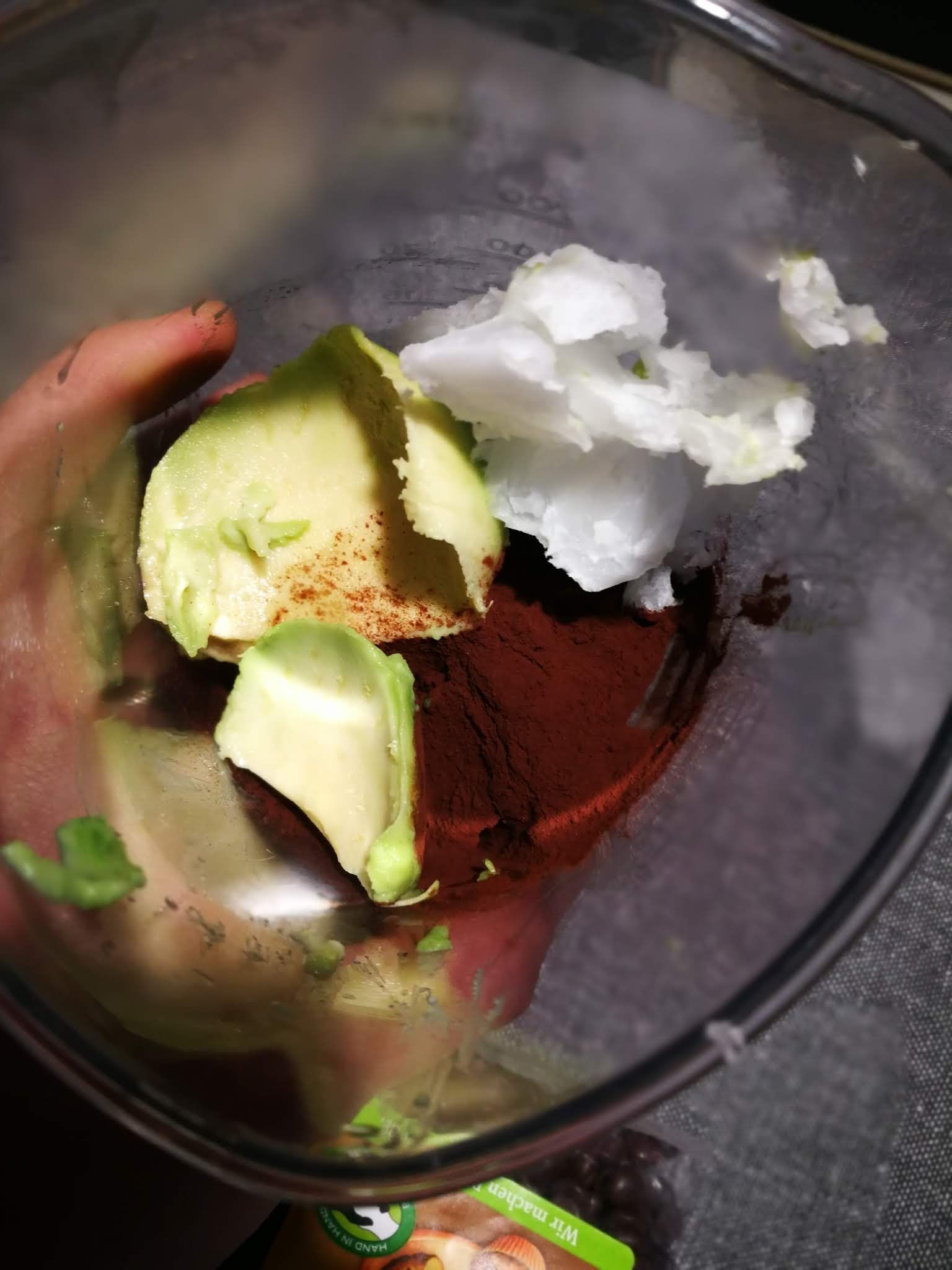 Fotografie din rețeta Mousse de avocado și ulei de cocos de post