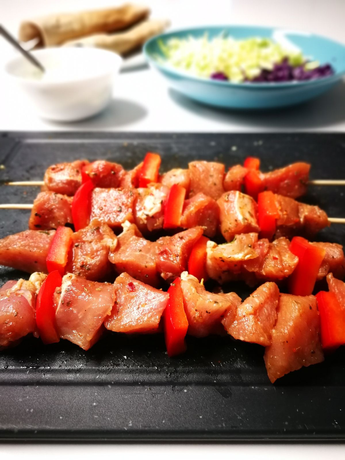 Photo from the recipe Pork Souvlaki with Greek Yogurt Sauce