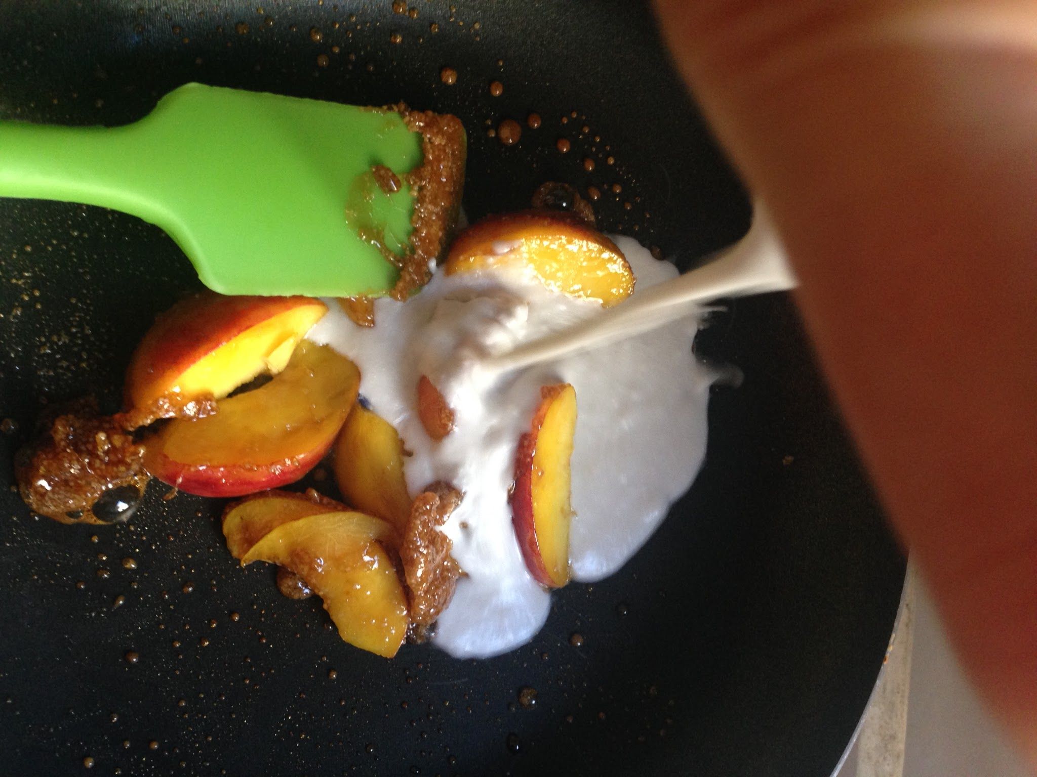 Photo from the recipe Caramelized Peach with Coconut and Lavender