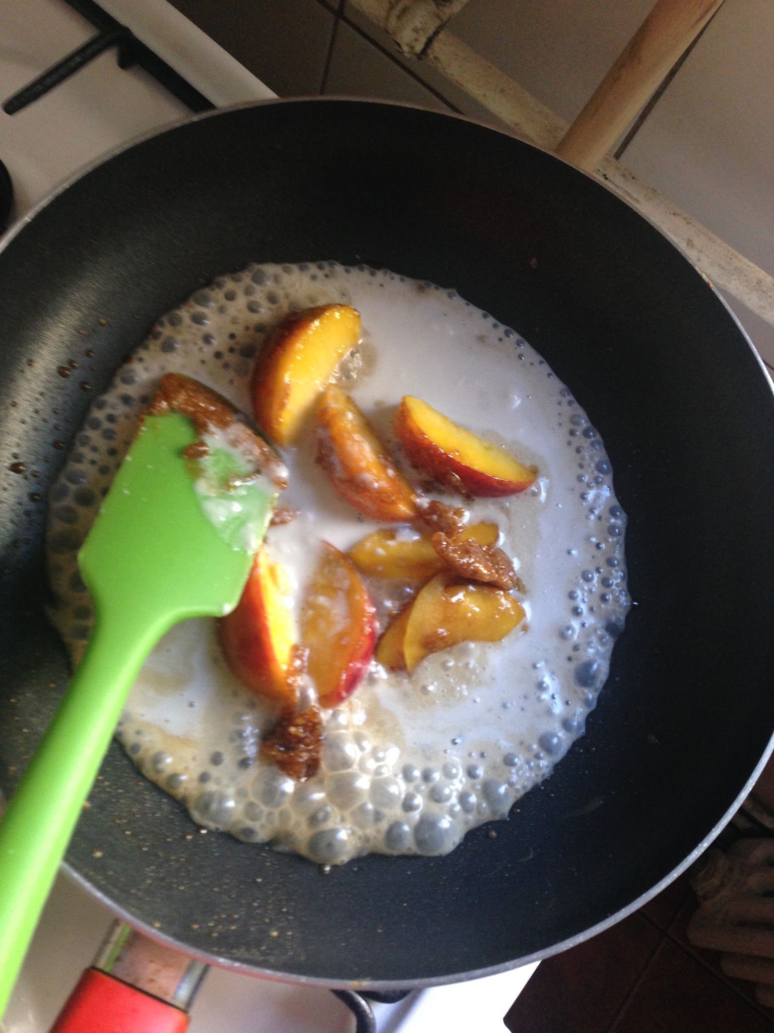 Photo from the recipe Caramelized Peach with Coconut and Lavender