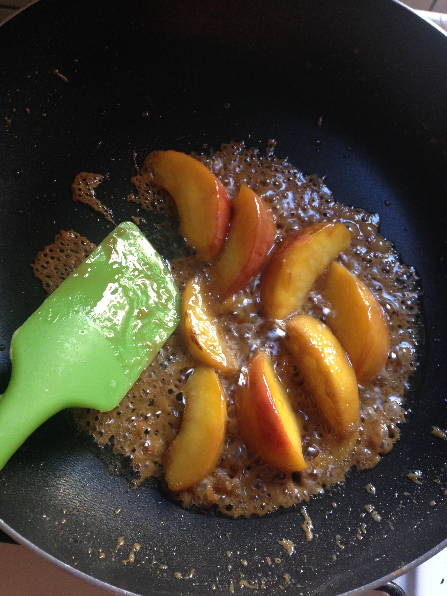 Photo from the recipe Caramelized Peach with Coconut and Lavender