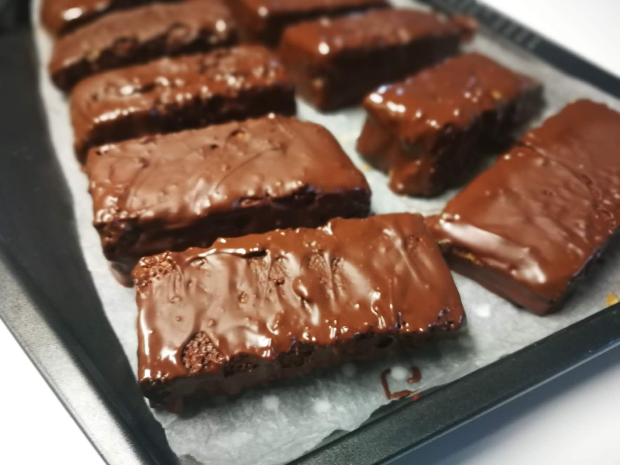Photo from the recipe Coconut Sponge Cake with Dark Chocolate Glaze