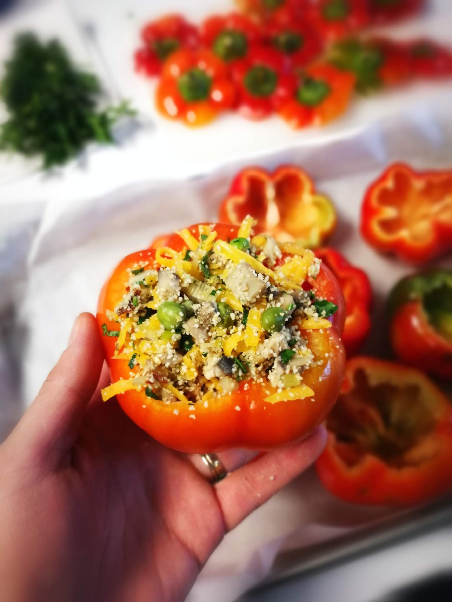 Fotografie din rețeta Gogoșari umpluți cu legume la cuptor de post..sau nu