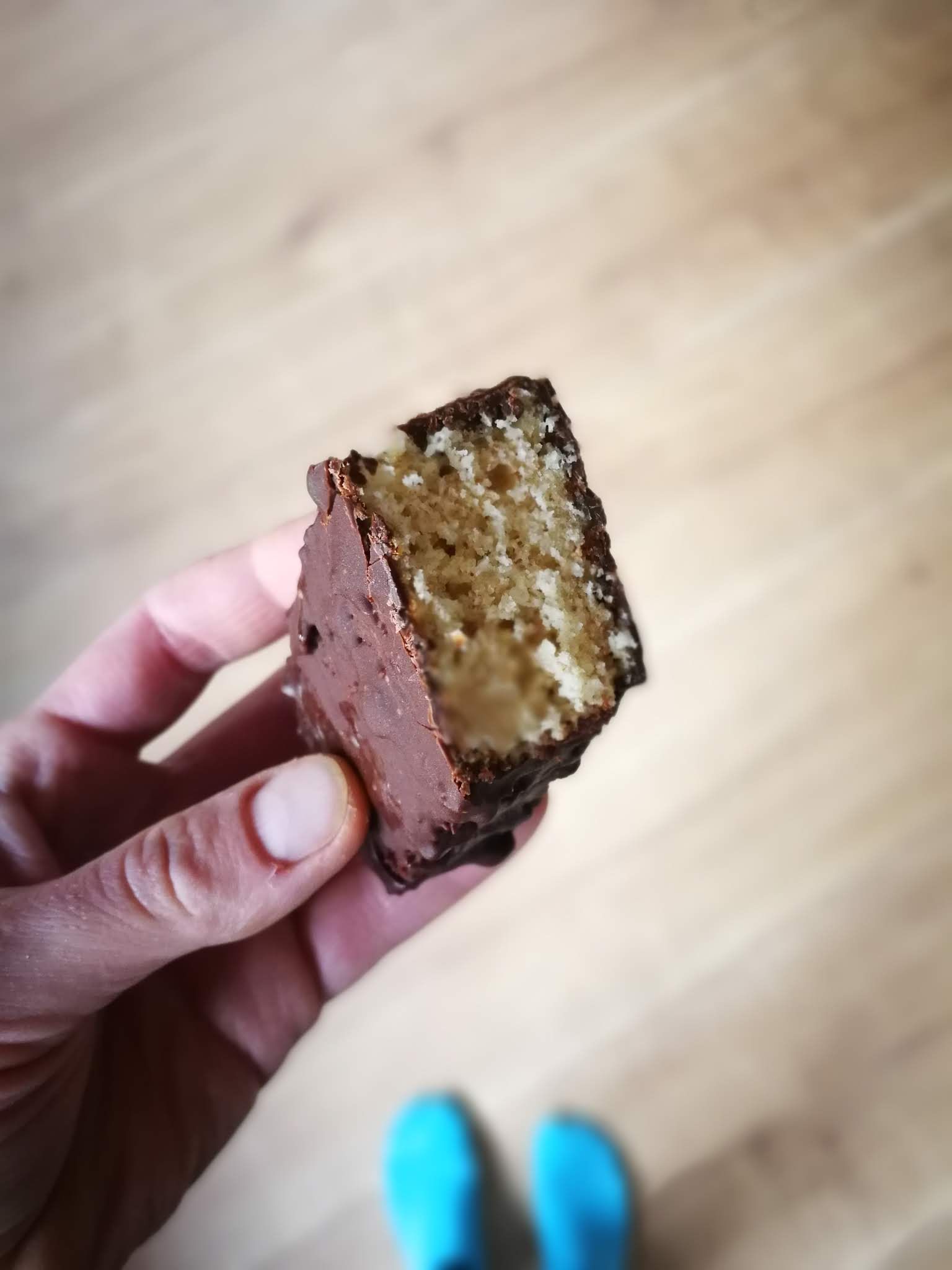 Photo from the recipe Coconut Sponge Cake with Dark Chocolate Glaze