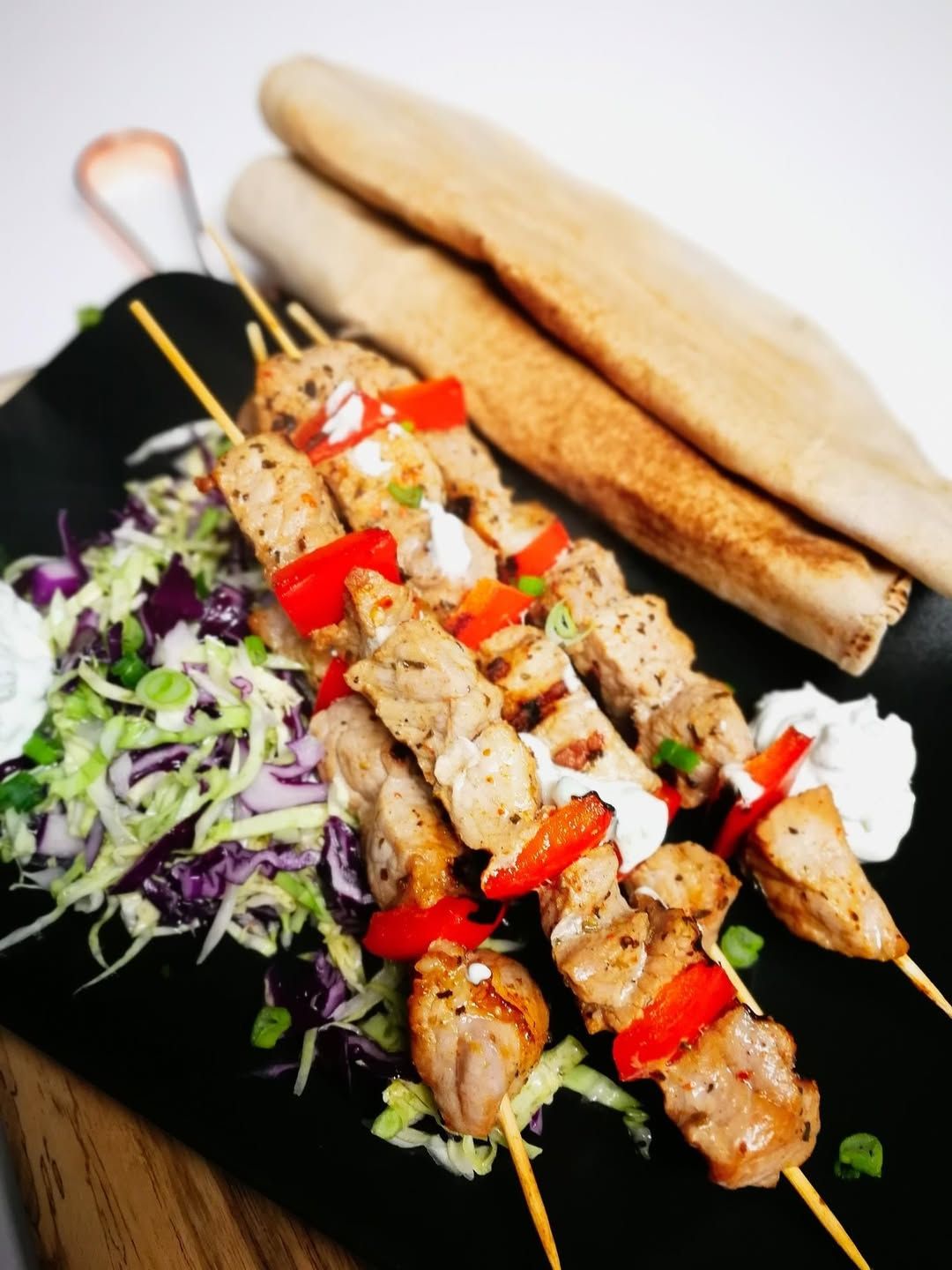 Photo from the recipe Pork Souvlaki with Greek Yogurt Sauce