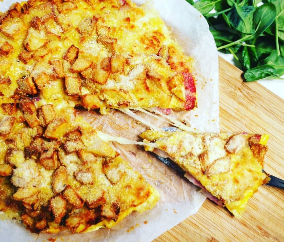 Fotografie din rețeta Pentru #cheatday , am ales #tortilla de cartofi la cuptor, și nu regret NIMIC!!