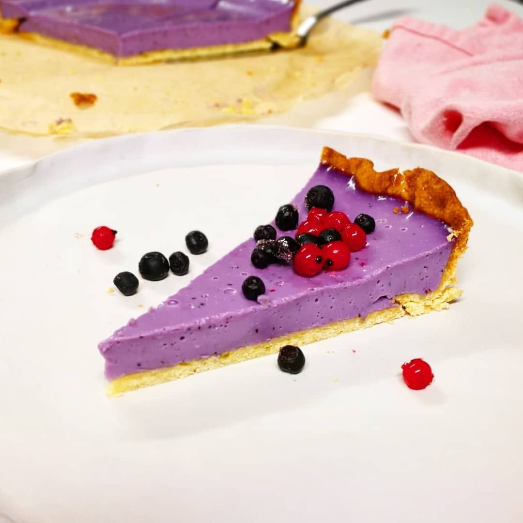 Fotografie din rețeta Tarta crocanta cu afine sănătoase 💜