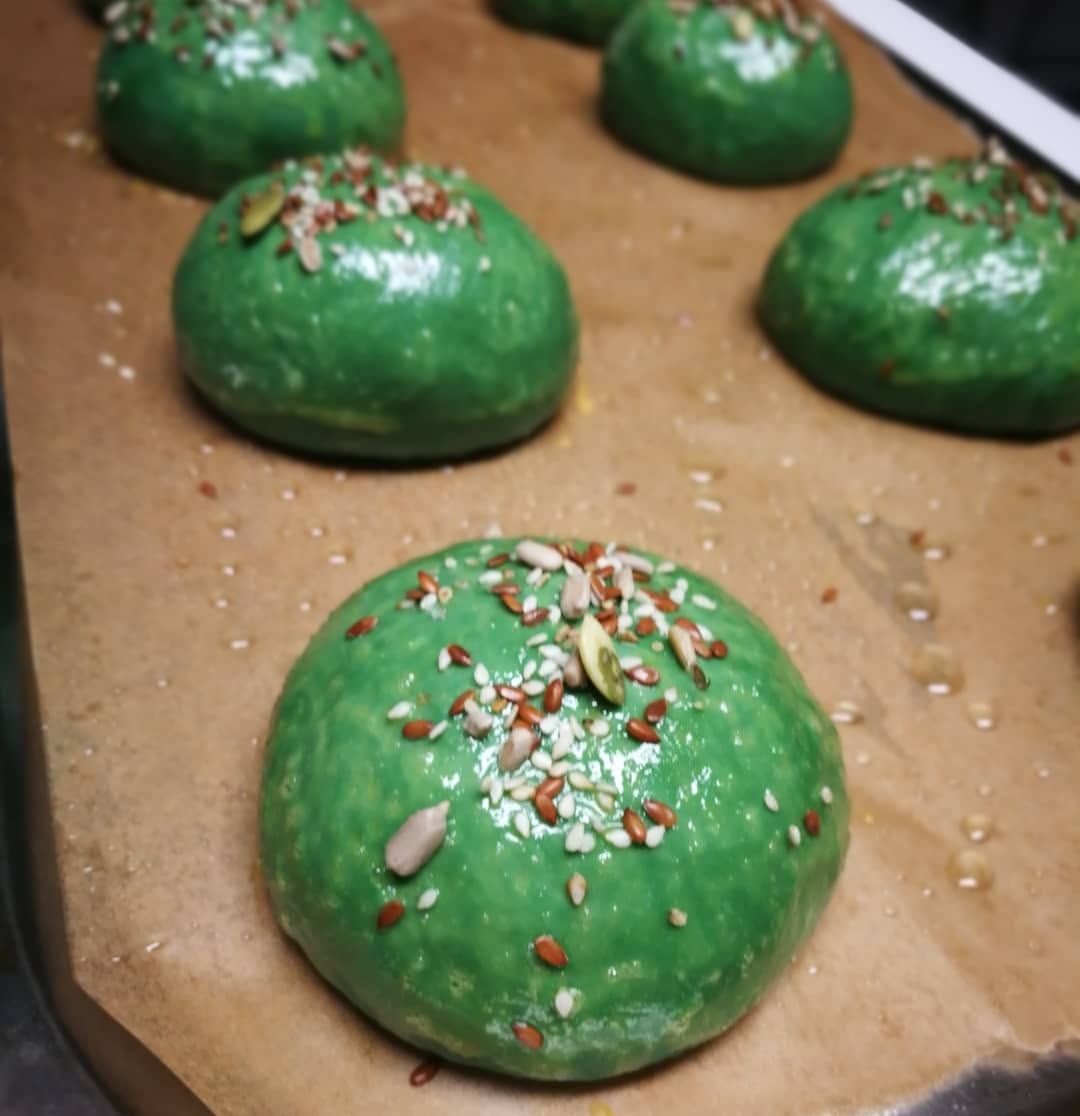 Fotografie din rețeta Spirulina #buns 💚