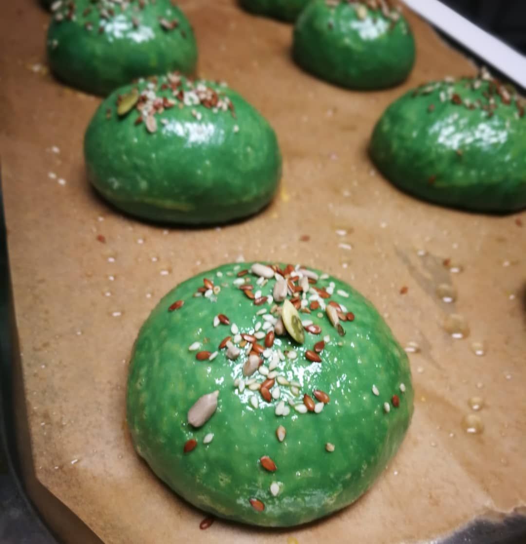 Fotografie din rețeta Spirulina #buns 💚